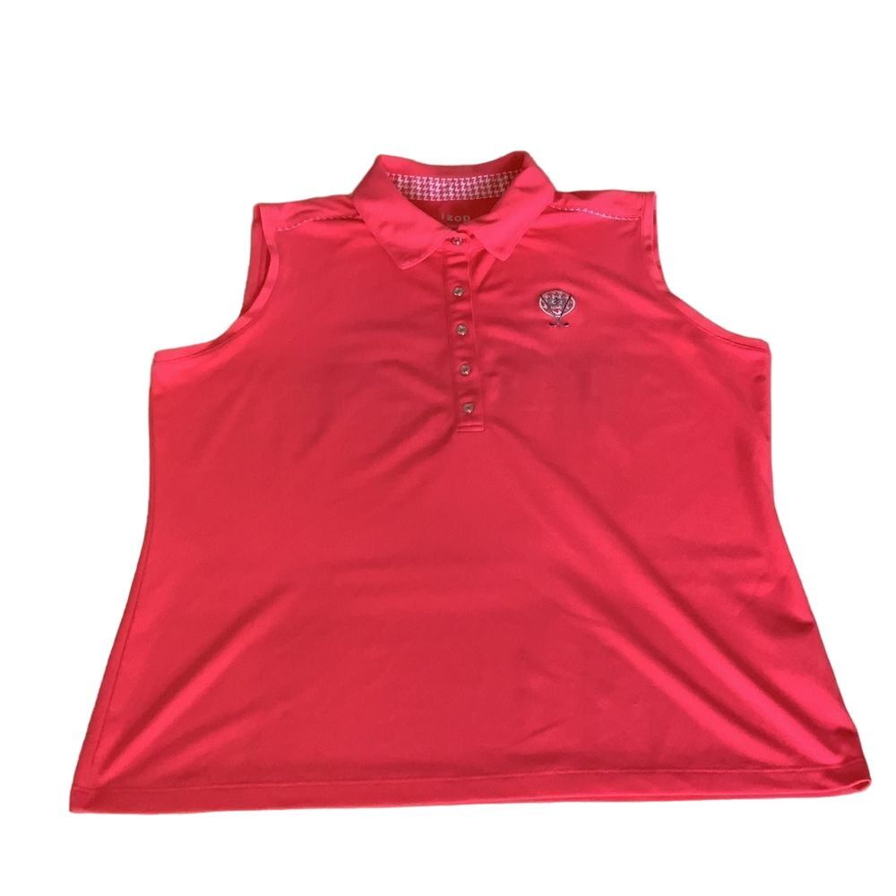 Izod Golf Classix Cool FX , Sleeveless, Coral colored size Large